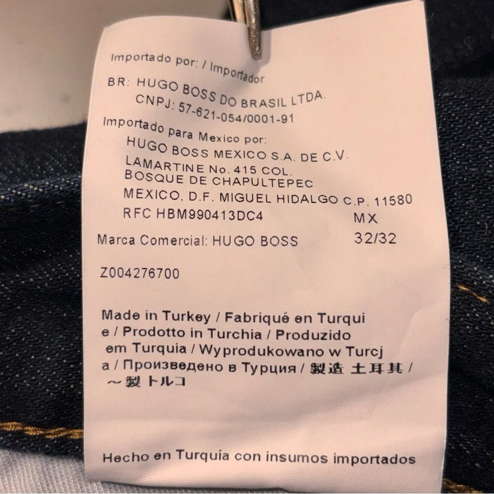 Hugo Boss Stretch Straight Leg Jeans